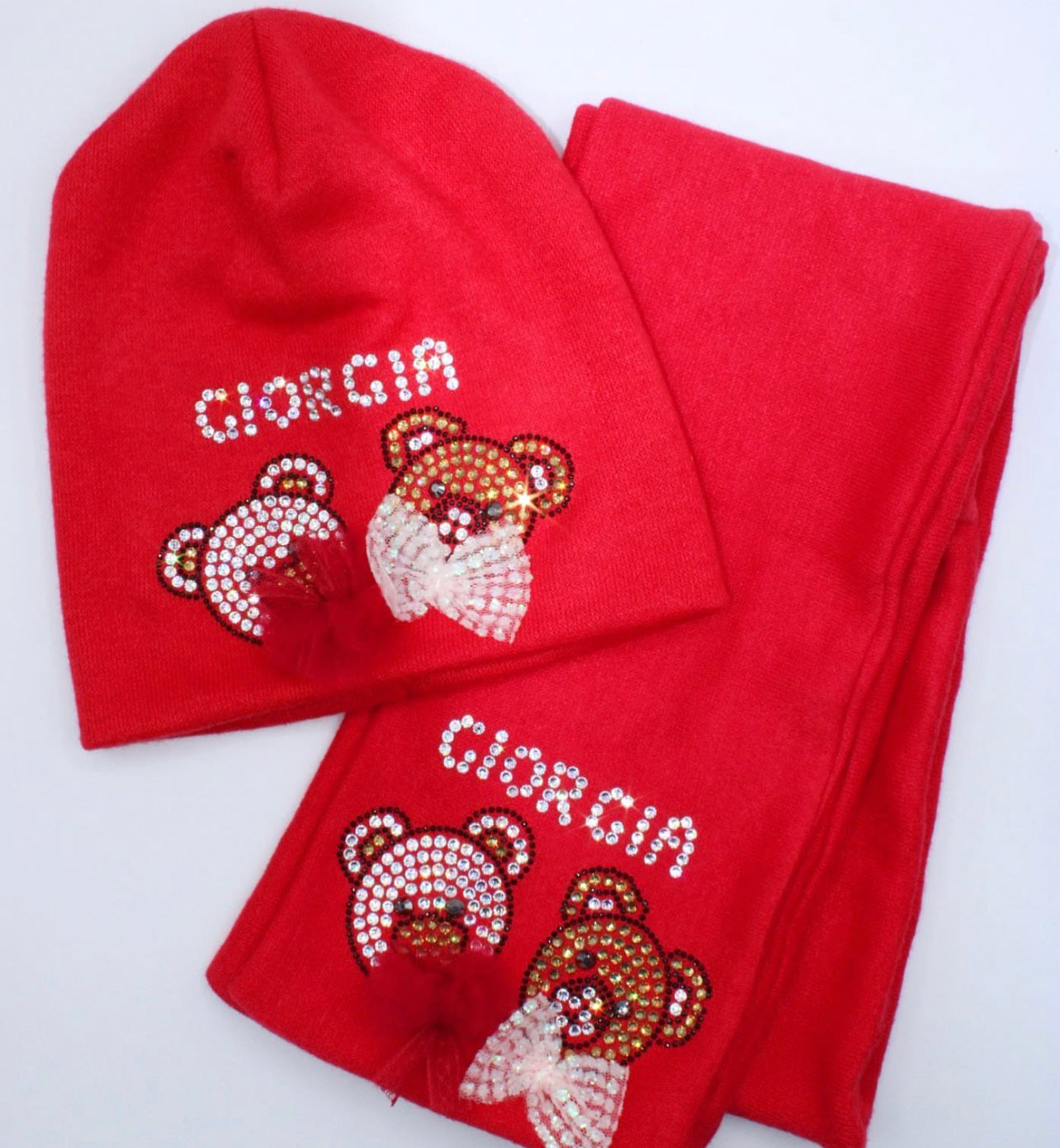 Set cappellino con /senza Pon Pon + Sciarpa