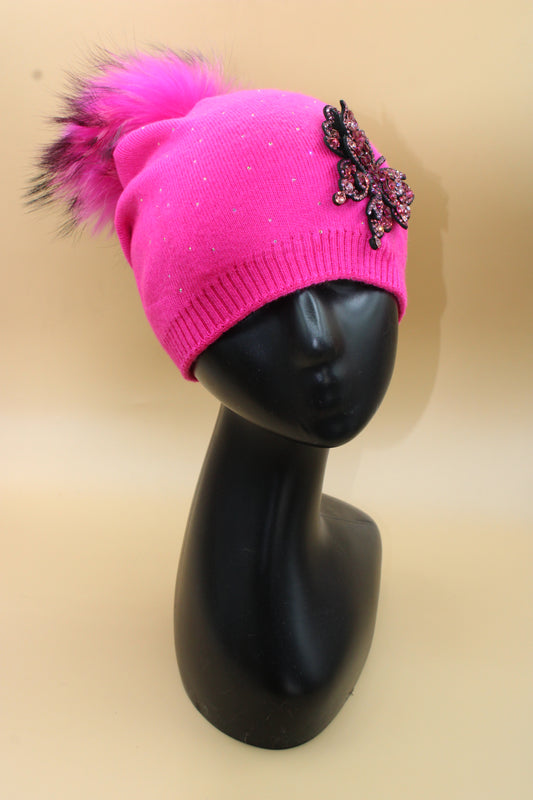 Cappellino Fuscia Farfalla