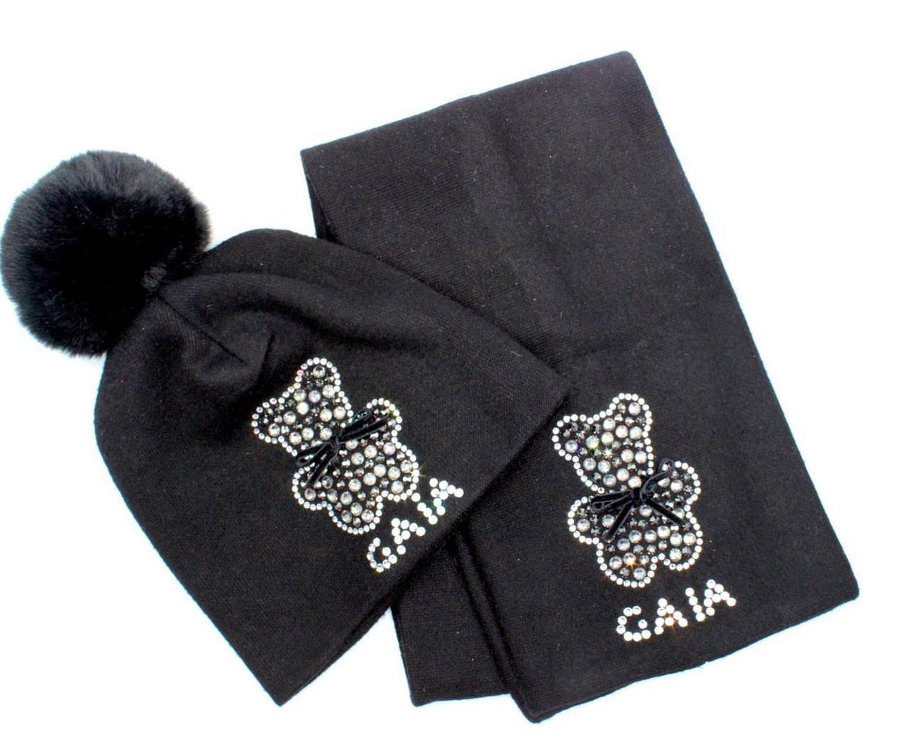 Set cappellino  con /senza Pon Pon + Sciarpa